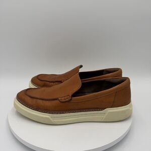 Allen Edmonds BURKE Brown Leather Slip-On Casual Sneakers Mens Size US 9 D